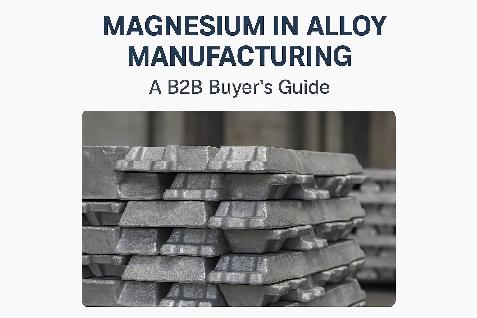 Magnesium in Alloy Manufacturing: A B2B Buyer’s Guide