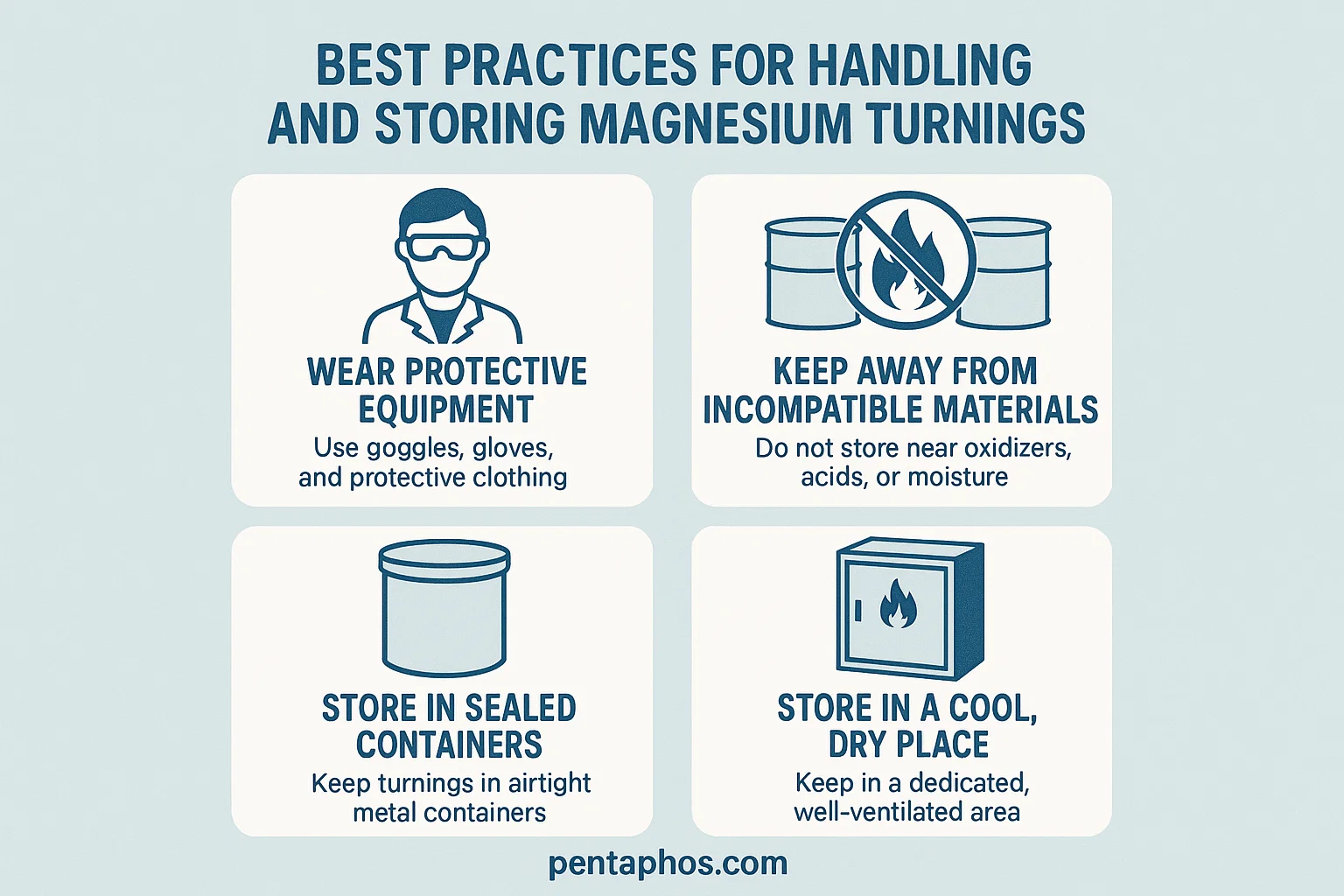 Best Practices for Handling and Storing Magnesium Turnings