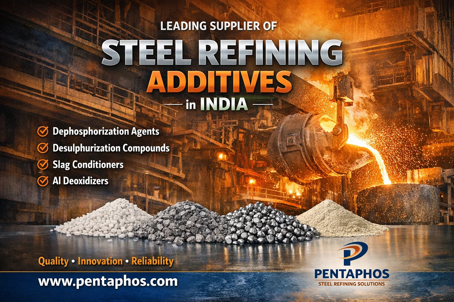 steel refining additive suppliers India