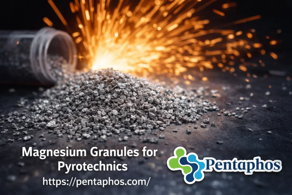 magnesium granules for pyrotechnics